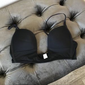 DEEP U PLUNGE BRA - BLACK